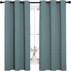 NICETOWN Modern Greyish Blue Blackout Curtains Noise Reducing, Thermal - Image 2