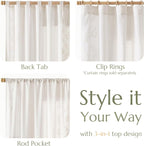 jinchan Belrose Linen Curtains for Bedroom Floral Curtains 84 Inch Length Linen - Image 6
