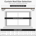 VOIIY 2 Pack Curtain Rods for Windows 28 to 48 Inch, Bronze 1'' Diameter - Image 5