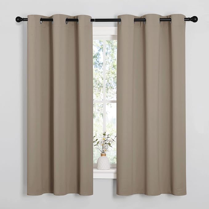 NICETOWN Bedroom Curtain Panels Blackout Draperies, Thermal Insulated Solid by NICETOWN