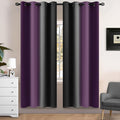 Yakamok Blackout Ombre Purple and Black Curtains by Yakamok