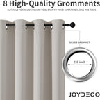 Joydeco Blackout Curtains 84 Inch Length 2 Panels Set, Thermal Insulated Long - Image 4
