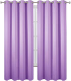 LEMOMO Blackout Curtains 52 x 120 Inch Long Lavender Curtains Set of 2 Panels - Image 2