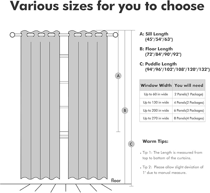 MIULEE Linen Textured Curtains Solid 100% Blackout - Image 8