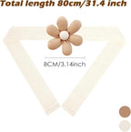 SRG 4PCS Curtain Tiebacks | Boho Flower Curtain Holdbacks | Simple Elegant - Image 6