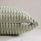 Fancy Homi 4 Packs Sage Green Decorative Throw Pillow Covers 26x26 Inch - Image 3