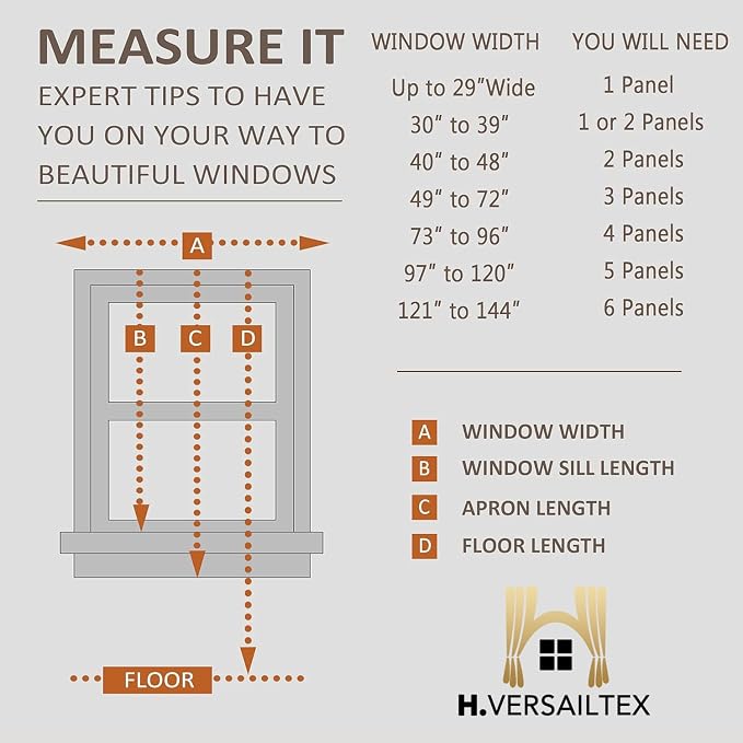 H.VERSAILTEX Linen Curtains Nickel Grommet Natural Linen Semi-Sheer Curtains 2 - Image 8
