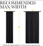 NICETOWN Black Out Short Curtain Panels - Image 7