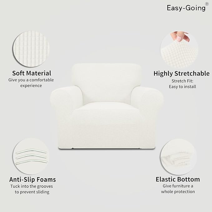 Easy-Going Stretch Chair Sofa Slipcover 1-Piece Couch Sofa Cover Furniture - Image 2