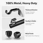 IFELS 2 Pack Heavy Duty Curtain Rods - Image 4