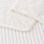BEDELITE Fleece Blanket Twin Size – 3D Ribbed Jacquard Soft and Warm Decorative - Image 7