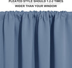 RYB HOME Cafe Blackout Curtains 24 inch Length, RV Curtains - Image 3