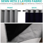 NICETOWN 100% Blackout Blinds, Laundry Room Decor Window Treatment Curtains - Image 5