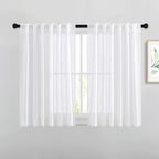 NICETOWN White Sheer Curtains 54 inch Length by NICETOWN