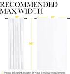NICETOWN White Bedroom Curtain Panels - Image 7