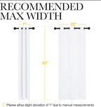 NICETOWN Draperies Curtains Panels, Blocking Out 50% Sunlight Window Treatment - Image 2