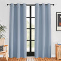 NICETOWN Blackout Window Curtains 80 inch Long, 2 Panels, 34 inch, Vintage Blue by NICETOWN
