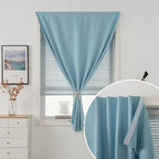 Self Adhesive Curtains, Use for Bedroom, Lake Blue, 1 Panel - Image 5