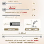 UIOSANRT Wrap Around Curtain Rods - Image 5