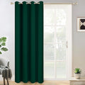 Yakamok Wide Thermal Blackout Patio Door Curtain Panel, Dark Green Grommet by Yakamok