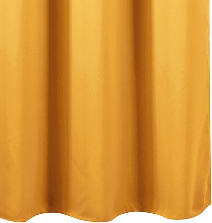 LEMOMO Blackout Curtains 52 x 120 Inch Long Yellow Curtains Set of 2 Panels - Image 8