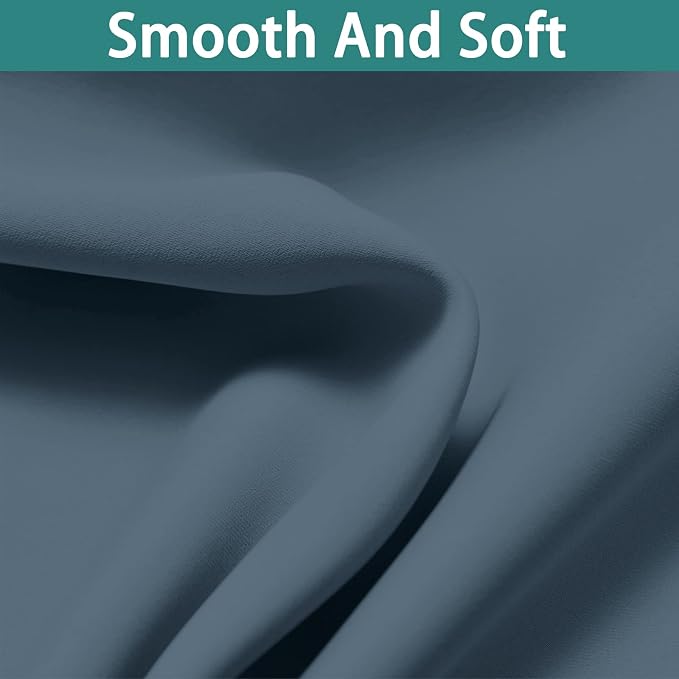 Yakamok Total Blackout Extra Wide Patio Sliding Door Curtains, Grommet Thermal - Image 7