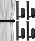 4pcs Curtain Holdbacks, Screw-in Curtain Tiebacks Curtain Tie Backs Curtain by Hoousuper