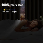 100% Blackout Shield Linen Blackout Curtains - Image 3