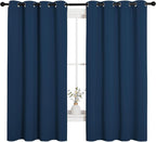 NICETOWN Bedroom Curtain Panels Blackout Draperies, Thermal Insulated Solid - Image 2
