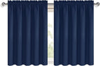 DWCN Short Curtains for Bathroom Windows 36 inches Length 2 Panels Set - Image 9
