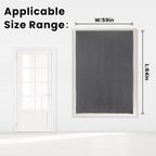 Magic Tape Stick On Curtains Window Shades Pull Down Blackout Window Cover - Image 7