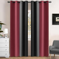 Yakamok Blackout Ombre Burgundy and Black Curtains by Yakamok