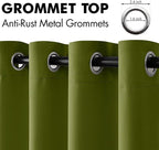 MIULEE Blackout Curtains Room Darkening Thermal Insulated Drapes Solid Window - Image 4