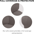PureFit Super Stretch Sofa Slipcover – Spandex Non Slip Soft Couch Sofa Cover - Image 3