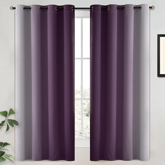 Yakamok 100% Blackout Curtains 63 Inch Length 2 Layers, Light Blocking Thermal - Image 2