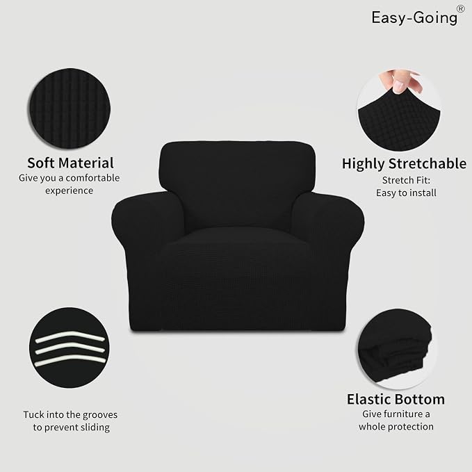 Easy-Going Stretch Chair Sofa Slipcover 1-Piece Couch Sofa Cover Furniture - Image 3