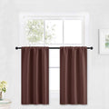 RYB HOME Blackout French Door Window Curtain Covering, Rod Pocket Thermal by RYBHOME
