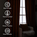 MIULEE Velvet Curtains 90 inches 2 Panels - Image 5