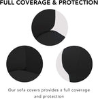 PureFit Super Stretch Sofa Slipcover – Spandex Non Slip Soft Couch Sofa Cover - Image 3