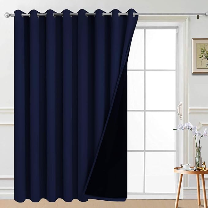 Yakamok 100% Blackout Thermal Insulated Grommet Curtains, Noise Reducing by Yakamok