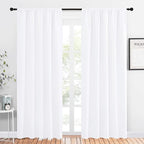 NICETOWN White Bedroom Curtain Panels by NICETOWN
