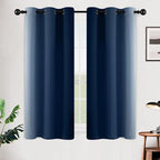 SimpleHome Ombre Room Darkening Curtains 54 inches Length - Image 2