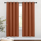 NICETOWN Blackout Burnt Orange Curtains 72 inches Long by NICETOWN