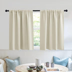 RYB HOME Privacy Bathroom Window Curtains, Short Thermal Insulated Heat by RYBHOME