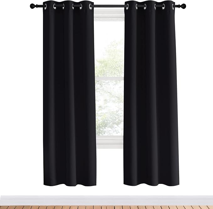 NICETOWN Blackout Curtain Panels 70 inches Length, 34 inches Wide, Light - Image 2