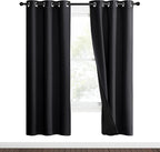 NICETOWN High-End Thermal Kitchen Curtains, Full Blackout Curtains 70 Inches by NICETOWN