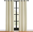 NICETOWN Blackout Beige Curtains 80 inch Long - Image 2