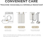 Joydeco 100% Blackout Pleated Curtains, Linen Window Curtains 2 Panel Sets 108 - Image 9
