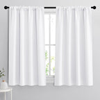 RYB HOME 54 inch Curtains for Living Room, Rod Pocket Thermal Insulated Small by RYBHOME