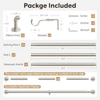 Zeerobee Curtain Rods for Windows 66 to 120, 1 Inch Industrial Wrap Around - Image 7